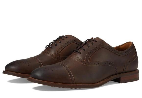 Florsheim Other - Florsheim Mens Cap Toe Bal Oxford Shoe Size 14M Brown Leather Lace Up NWOB